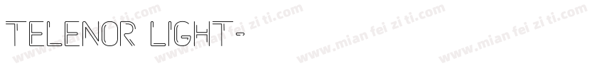 Telenor Light字体转换